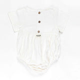 Ponchik Babies + Kids - Linen Romper - Daisy - Size 2 Years Old