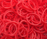 2400 LOOM BANDS Rubber Refill Kit DIY Magical Bracelet 96 S Clips, 8 Hooks - Plain Hot Pink