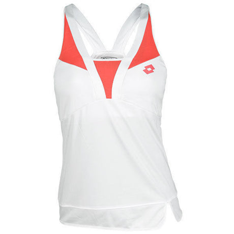 LOTTO Womens Natty Tennis Tank Top Performance Q2396 - White/Rose