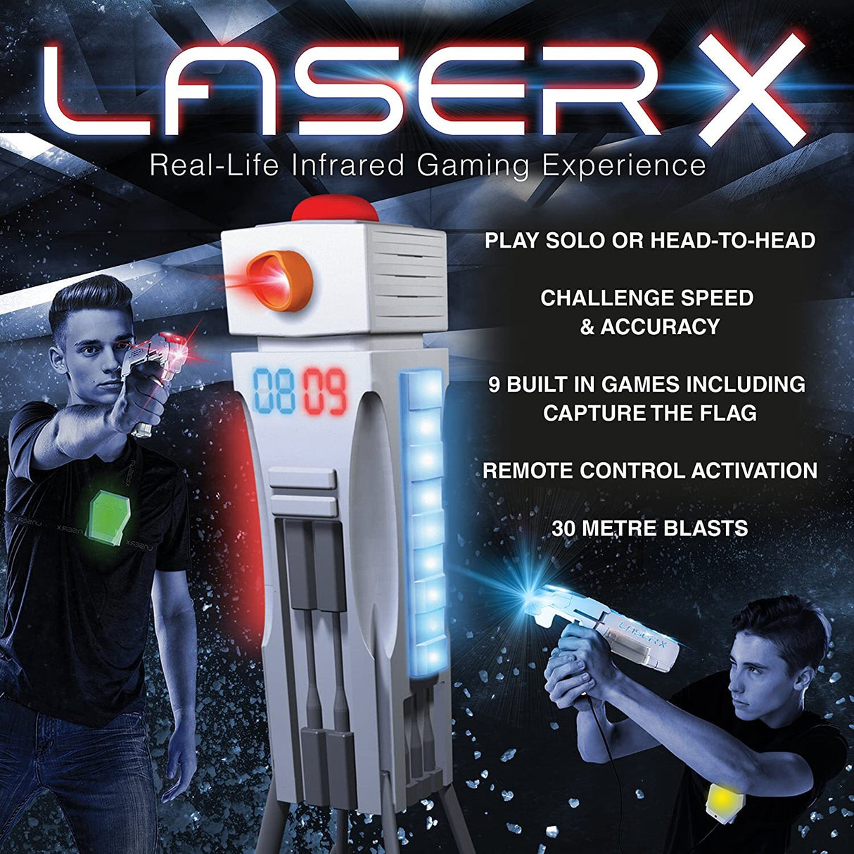 Laser X  Tag Gaming Tower Play Solo or Head to Head Force