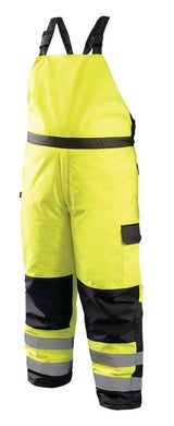 Occunomix High Visibility Hi Vis Winter Work Overall Bib Pants Reflective in Yellow