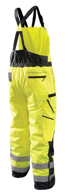 Occunomix High Visibility Hi Vis Winter Work Overall Bib Pants Reflective in Yellow