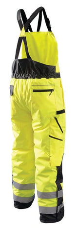 Occunomix High Visibility Hi Vis Winter Work Overall Bib Pants Reflective in Yellow