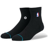 NBA Mens Stance Logoman Basketball Socks Quarter QTR Official - Black