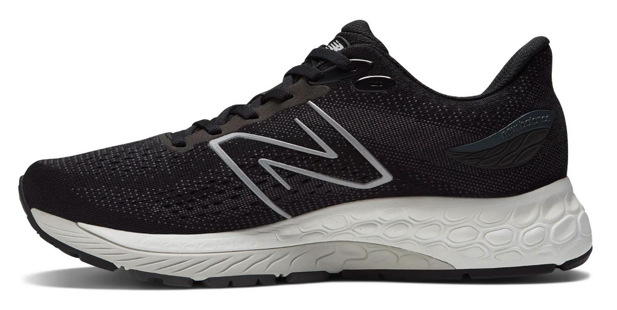 New Balance Mens 2E Wide Fresh Foam X 880v12 Athletic Sneaker Shoes-Black/White