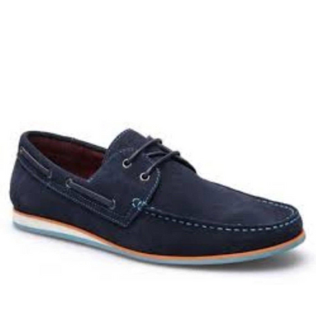 MASSA Fano Casual Suede Boat Shoes Designed Premium - Navy