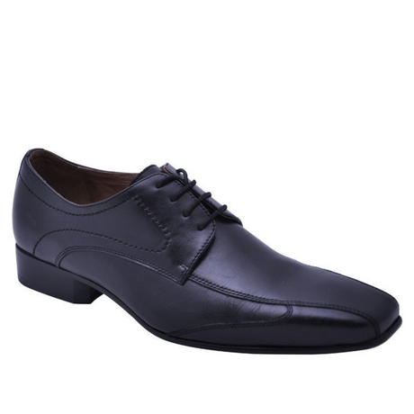 MASSA Classic Mens Shoes Lace Up Dress Work Formal Casual Business Leather - Black