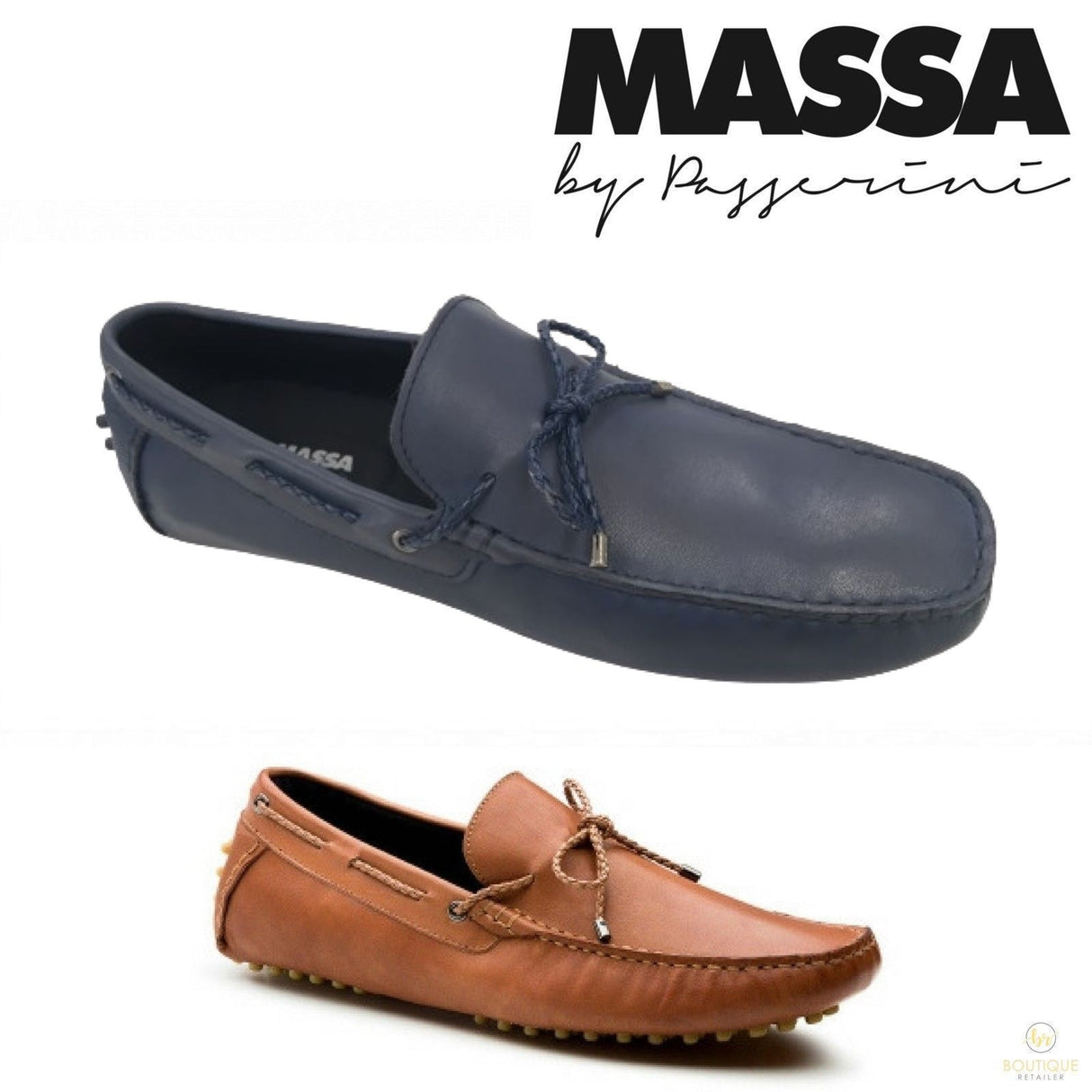 MASSA Terrano Leather Boat Shoes Designer Loafers Premium