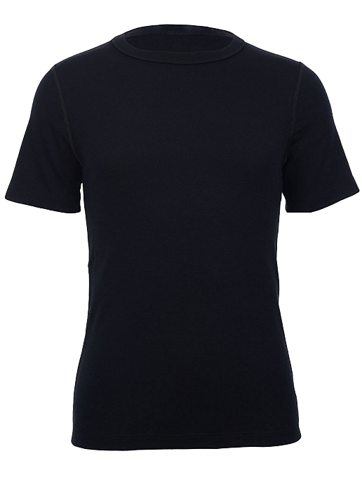 MERINO SKINS Crew Neck Short Sleeve T-Shirt Top 100% Wool Underwear Thermals - Natural