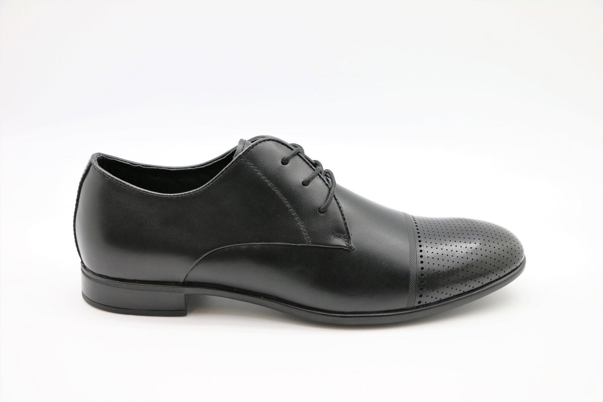 Massa Mens Michael Leather Dress Shoes Work Business Formal - Black