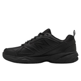 New Balance Mens 2E WIDE Slip Resistant Industrial Shoes Leather Work - Black