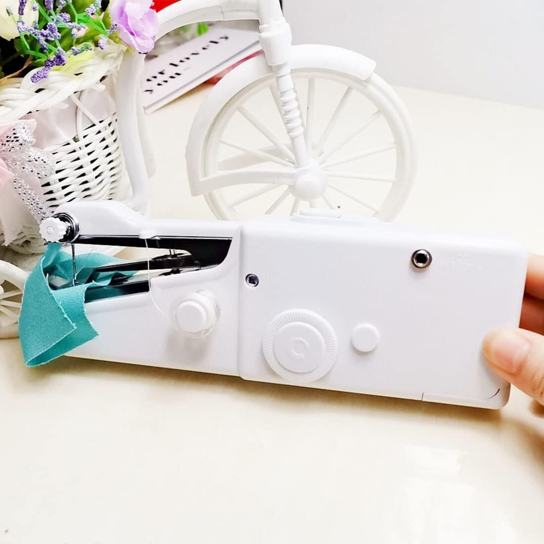 Mini Cordless Sewing Machine Portable Handheld Hand Held Stitch Home Clothes