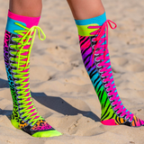 MADMIA Safari Kids & Adults Long Knee High Socks - Unisex Pair - Multicolour