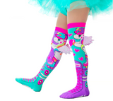 MADMIA Skatercorn Kids & Adults Long Knee High Socks - Girl’s Pair - Multicolour