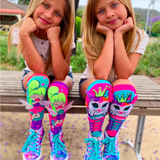 MADMIA Fairy Dust Girl's Long Knee High Socks - Toddler Pair - Multi colour