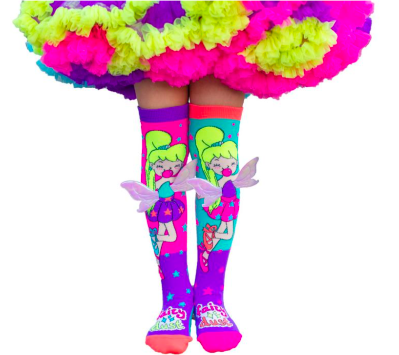 MADMIA Fairy Dust Kids & Adults Long Knee High Socks - Girls Pair - Multi colour