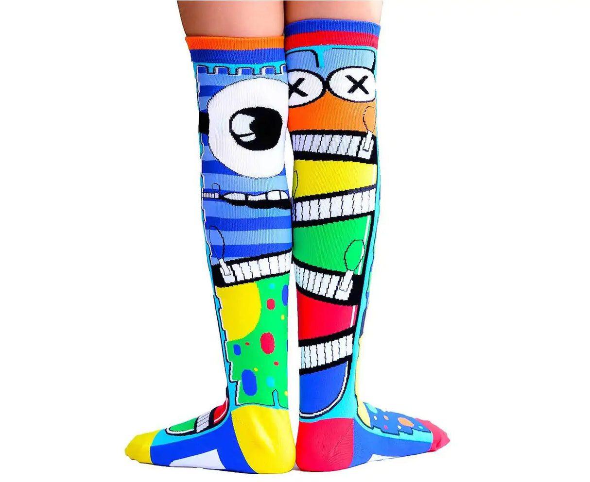 Madmia Boy's Monster Super Fun and Colourful Monster Socks - Multicolour