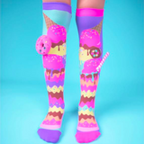 MADMIA Milkshake Girl’s Kids & Adults Long Knee High Socks - Pair - Pink/Purple