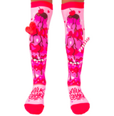 Love Milkshake Kids And Adults Long Knee High Socks - Girls Pair - Pink