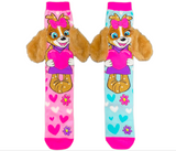 MADMIA Puppy Love Kids & Adults Long Knee High Socks - Girl’s Pair - Pink