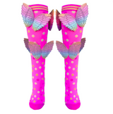 MADMIA Butterfly Toddlers Long Knee High Socks - Girl’s Pair - Colour Pink