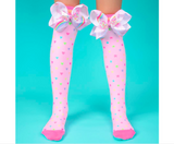 MADMIA Sprinkles Kids & Adults Long Knee High Socks - Girls Unisex - Colour Pink