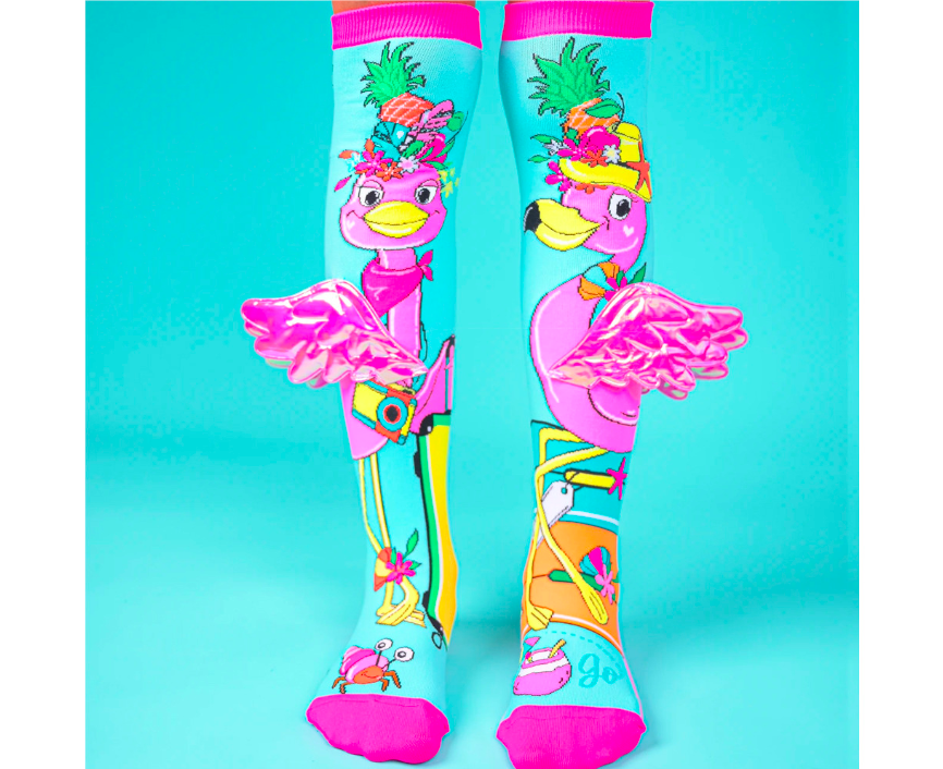 Holiday Vibes Kids & Adults Knee High Socks - Girl’s Unisex Pair - Multicolour