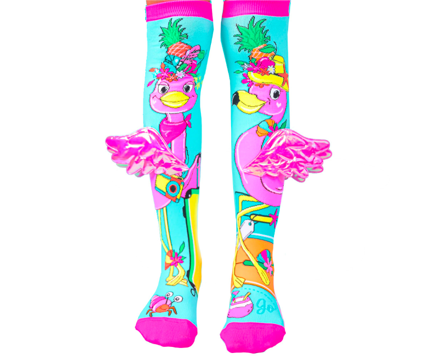 Holiday Vibes Kids & Adults Knee High Socks - Girl’s Unisex Pair - Multicolour