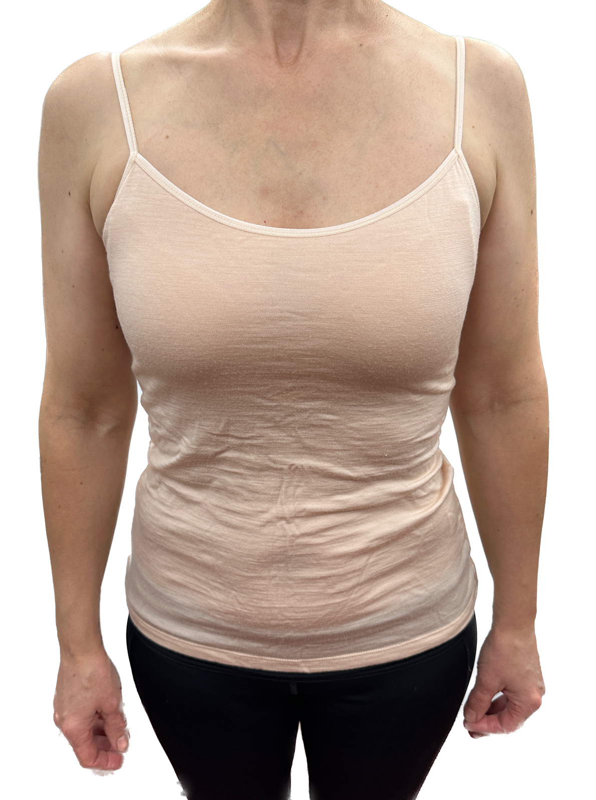 MERINO SKINS Womens Camisole Wool Thermal Underwear Top Cami Baselayer - Skin