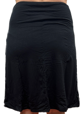 Merino Skins Essential A-Line Slip Under Skirt Thermal Wool Underwear - Black