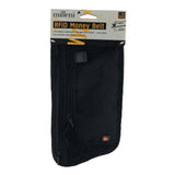 Milleni RFID Blocking Waist Stash Travel Money Hidden Belt - Black - One Size