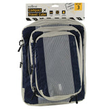 Milleni Compact Electrolight Packing Cubes Travel Space Saving Bags in Grey