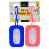 Milleni Silicone Luggage Tag Travel Suitcase Identification - 1 Pack of 2