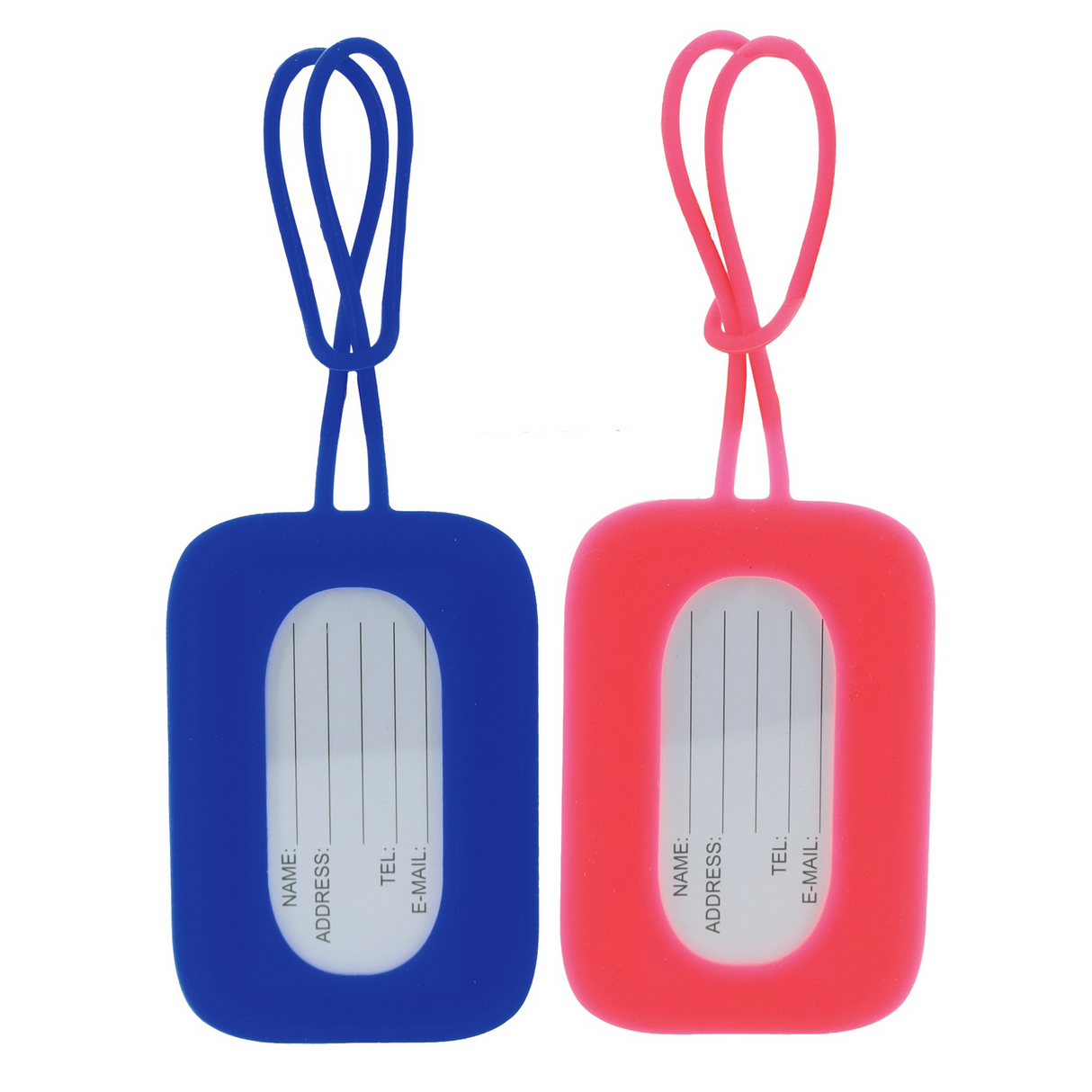 Milleni Silicone Luggage Tag Travel Suitcase Identification - 1 Pack of 2