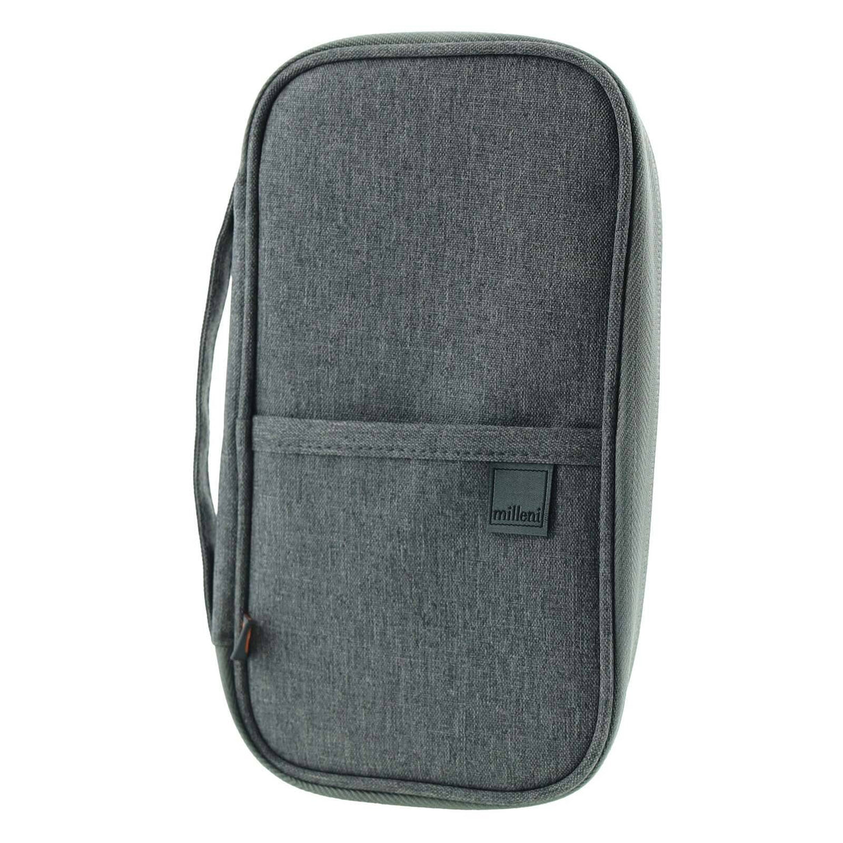 Milleni RFID Blocking Passport Holder Travel Case Cover Wallet in Grey