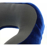 Milleni Memory Foam Comfort Ergonomic Air Travel Neck Pillow Neck Support Flight - Navy