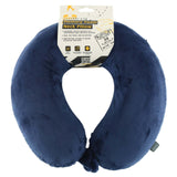 Milleni Memory Foam Comfort Ergonomic Air Travel Neck Pillow Neck Support Flight - Blue