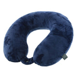 Milleni Memory Foam Comfort Ergonomic Air Travel Neck Pillow Neck Support Flight - Blue