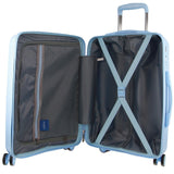 Monaco Hardshell 3-Piece Luggage Bag Set Travel Suitcase - Blue