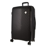 Monaco Checked Luggage Bag Travel Carry On Suitcase 75cm (124L) - Black