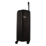 Monaco Checked Luggage Bag Travel Carry On Suitcase 65cm (82.5L) - Black