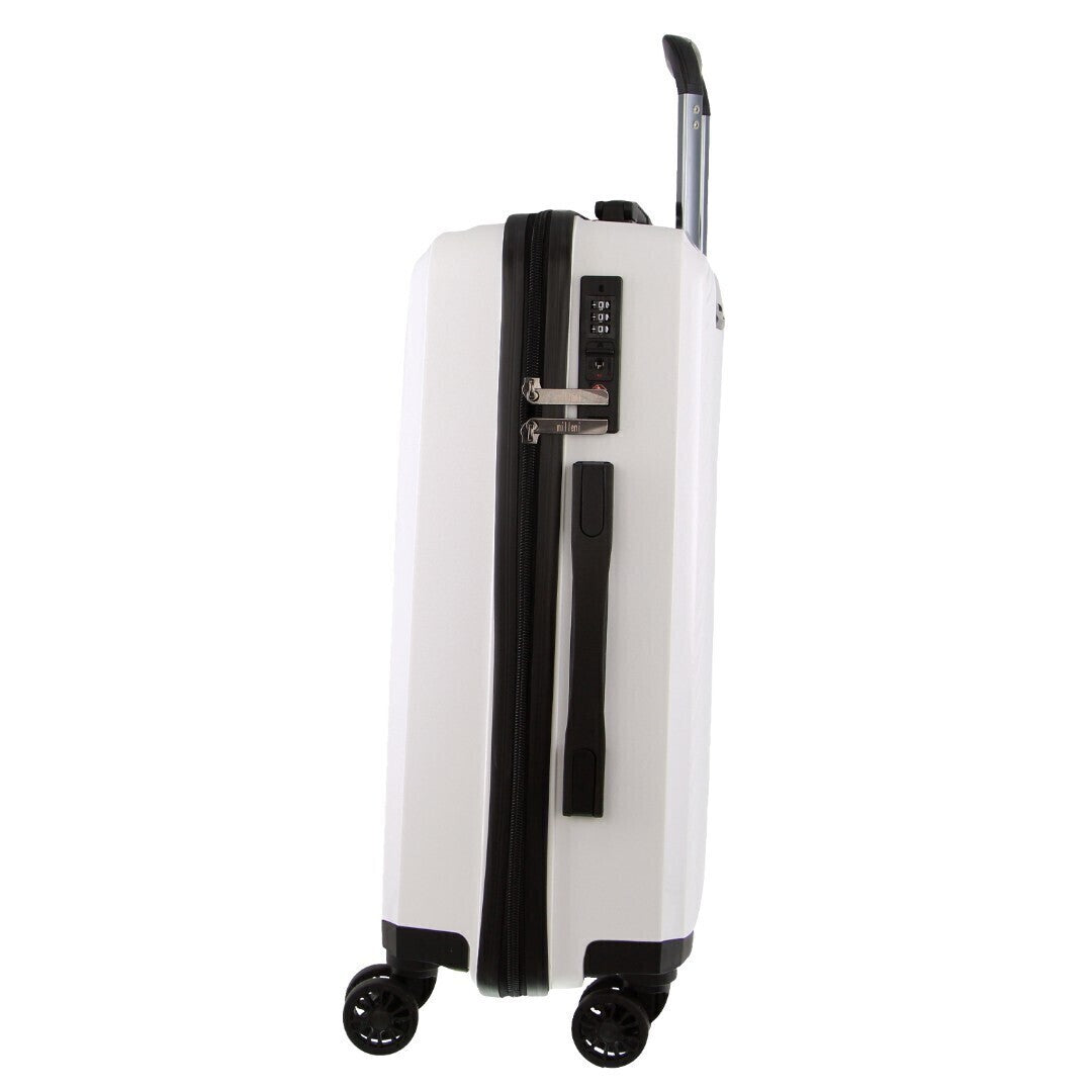 Monaco Hardshell 3-Piece Luggage Bag Set Travel Suitcase - White