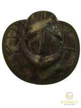 MOSSY OAK Camouflage Mens Wide Brim Mesh Hat Fedora Outback Gardening Camo