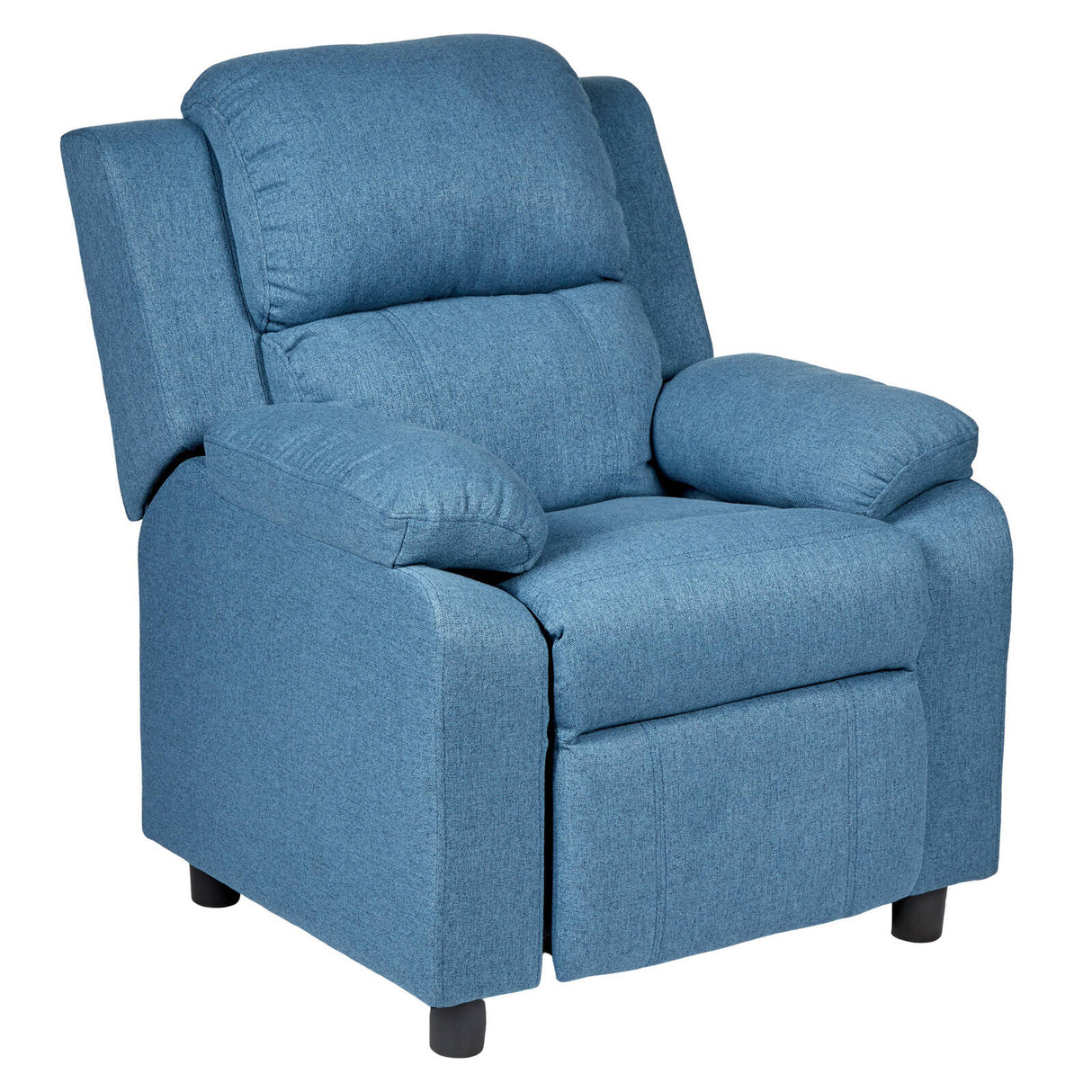 Set of 2 Erika Blue Kids Recliner Sofa Chair Blue Lounge Couch Armchair Childrens