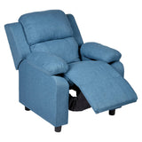 Set of 2 Erika Blue Kids Recliner Sofa Chair Blue Lounge Couch Armchair Childrens