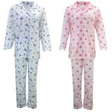 Womens PYJAMAS PJs Set Pajamas Ladies Cotton PJ Womens Long Sleeve Sleepwear