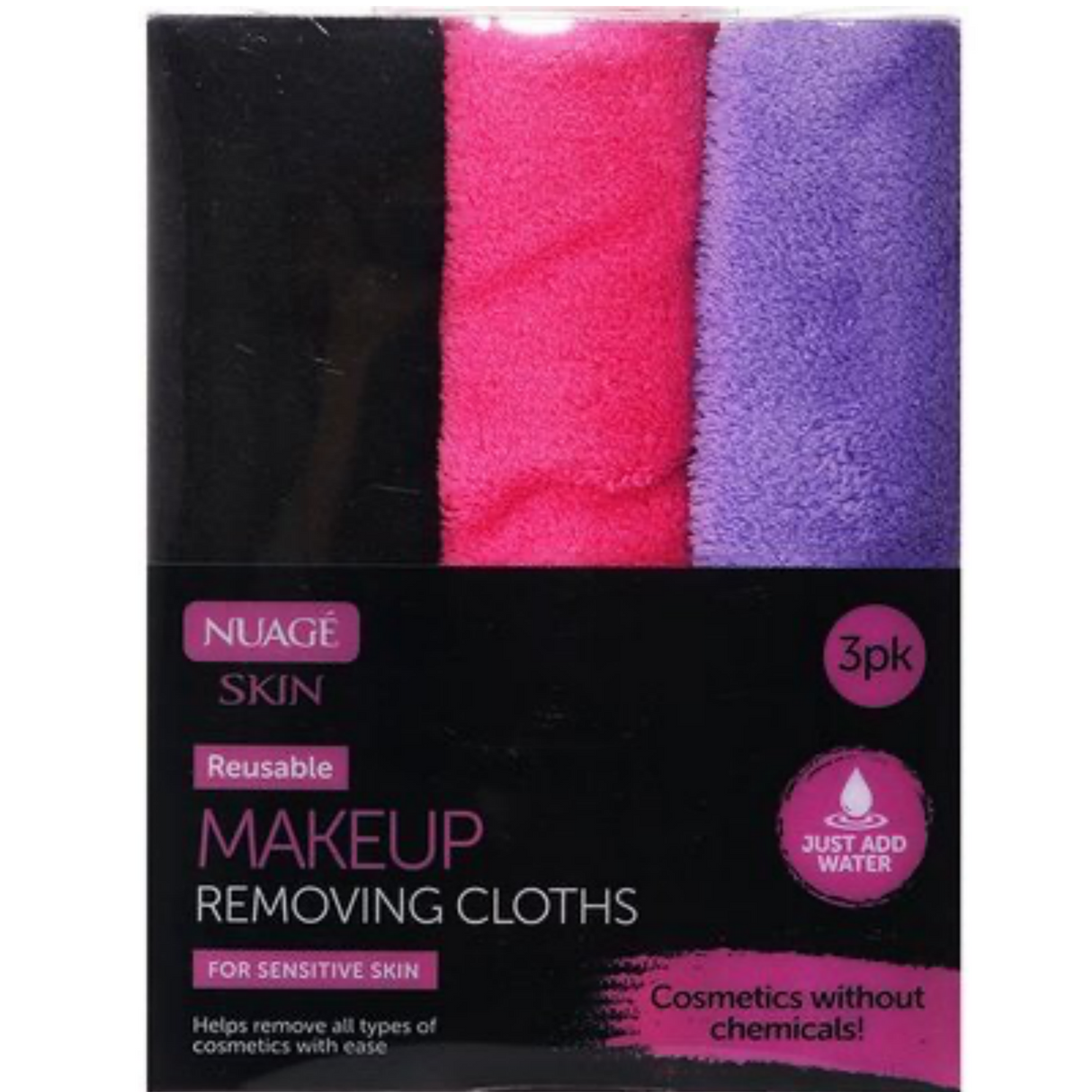 Nuage Reusable Make Up Remover Cloths Removing Cleansing - Pack of 3