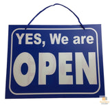 1x OPEN / CLOSED SIGN Plastic Business Shop Window Sign 28cm x 21.5cm