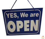 1x OPEN / CLOSED SIGN Plastic Business Shop Window Sign 28cm x 21.5cm