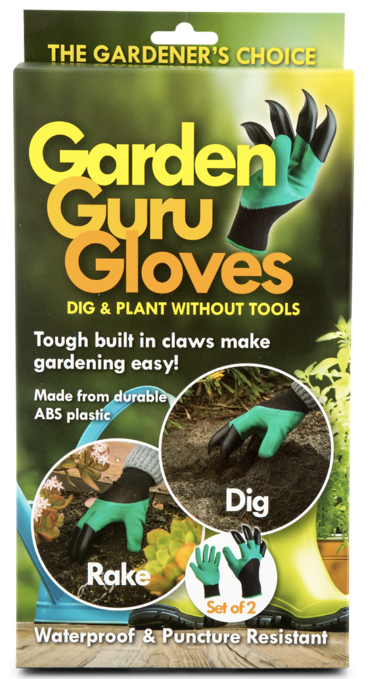 Garden Guru Waterproof and Puncture Resistant Gloves w Claws Digging